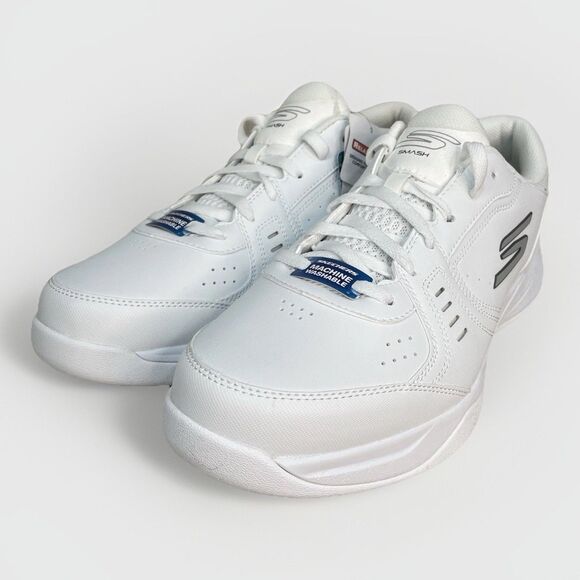 Skechers Viper Court Smash Men’s 11.5 Pickleball Sneaker 246072 White Dad Shoes